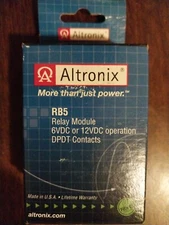 Altronix RB5 Relay Module 6 VDC or 12 VDC DPDT Contacts