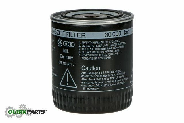 Подлинный масляный фильтр двигателя Volkswagen 1998-2005 Passat GLS 4 Motion 078-115-561-J - Изображение 2 из 4