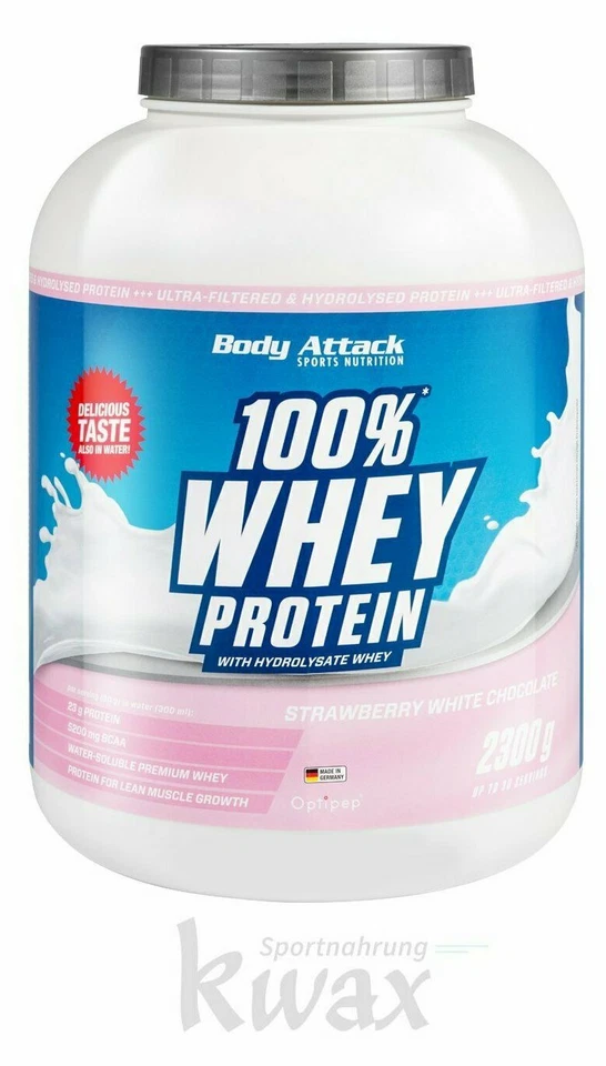 (EUR 25,48/kg) Body Attack 100% Whey Protein 2300g 2,3Kg