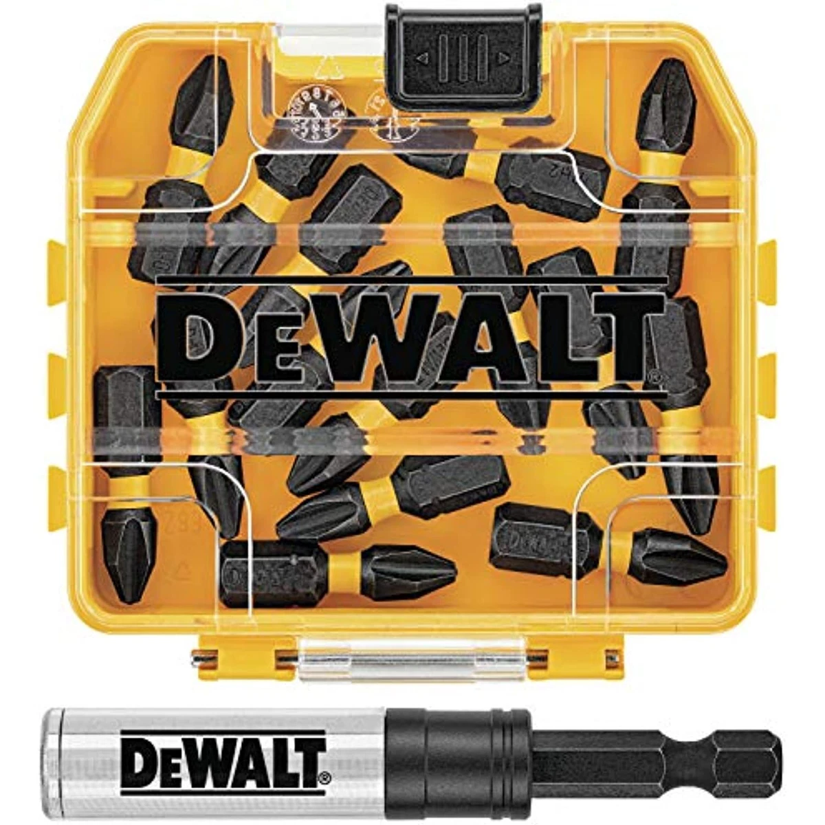 DEWALT FlexTorq Impact Driver Bit Set, Phillips, 1/4-Inch x 1-Inch