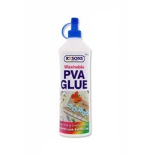 500ml Clear PVA Glue Washable Kids Arts Crafts Projects Paper Fabrics Slime
