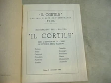 GALLERIA CORTILE-ROMA  1945 ESPOSIZIONE DI OPERE DI MAFAI,PURIFICATO,GUTTUSO,ECC