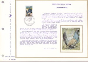 Broche Ancienne En Métal Argenté – Motif Oiseau Tétras (coq De Bruyère) – Vintage