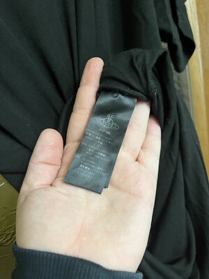 RARE ANGLOMANIA VIVIENNE WESTWOOD WOMANS BLACK ASYMMETRICAL