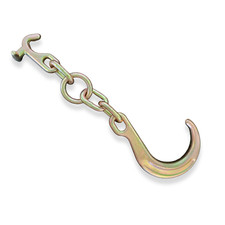1 Pack Heavy Duty G70 8 J Hook W Tj Hooks For Towing Wrecker Roll Back Truck