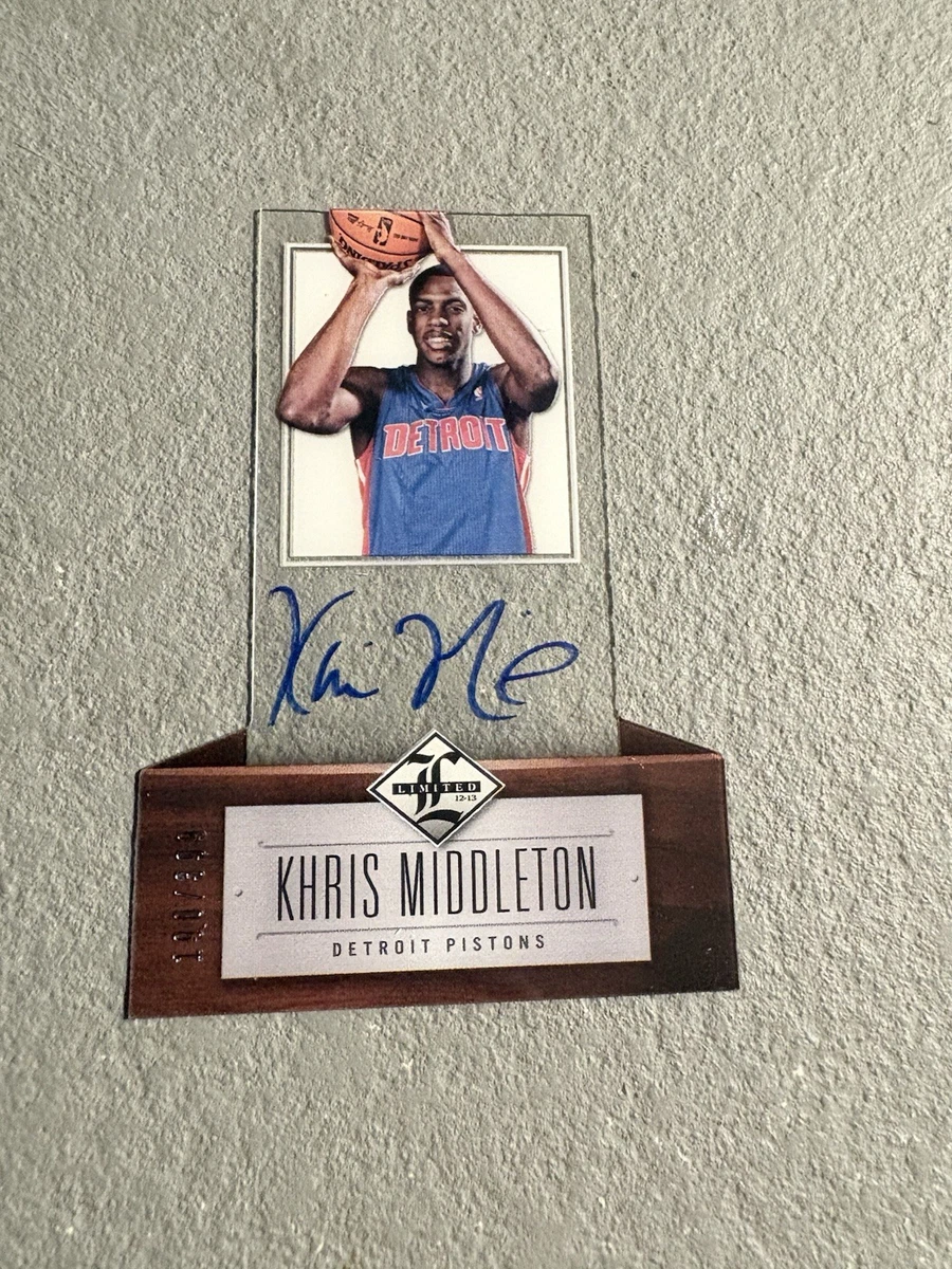 Panini Khris Middleton Basketball Autographed Sports Trading Cards