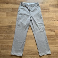 Vintage 90s Dickies 874 Made In USA Tan Khaki Work Pants 34x32 Fit 32x31