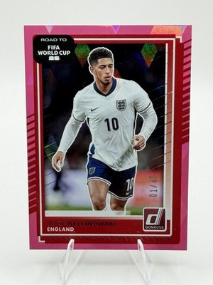 Panini 2025-26 Donruss Road to FIFA World Cup #63 Jude Bellingham Pink Cubic /45