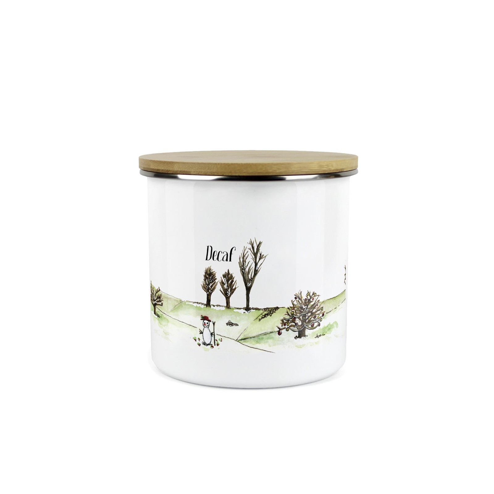 Landscape Seasons Decaf Canister - Countryside Medium Storage Kitchen Gifts
