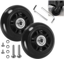 Luggage Suitcase Replacement Wheels 76mm ABEC Bearings Inline Skate Kit