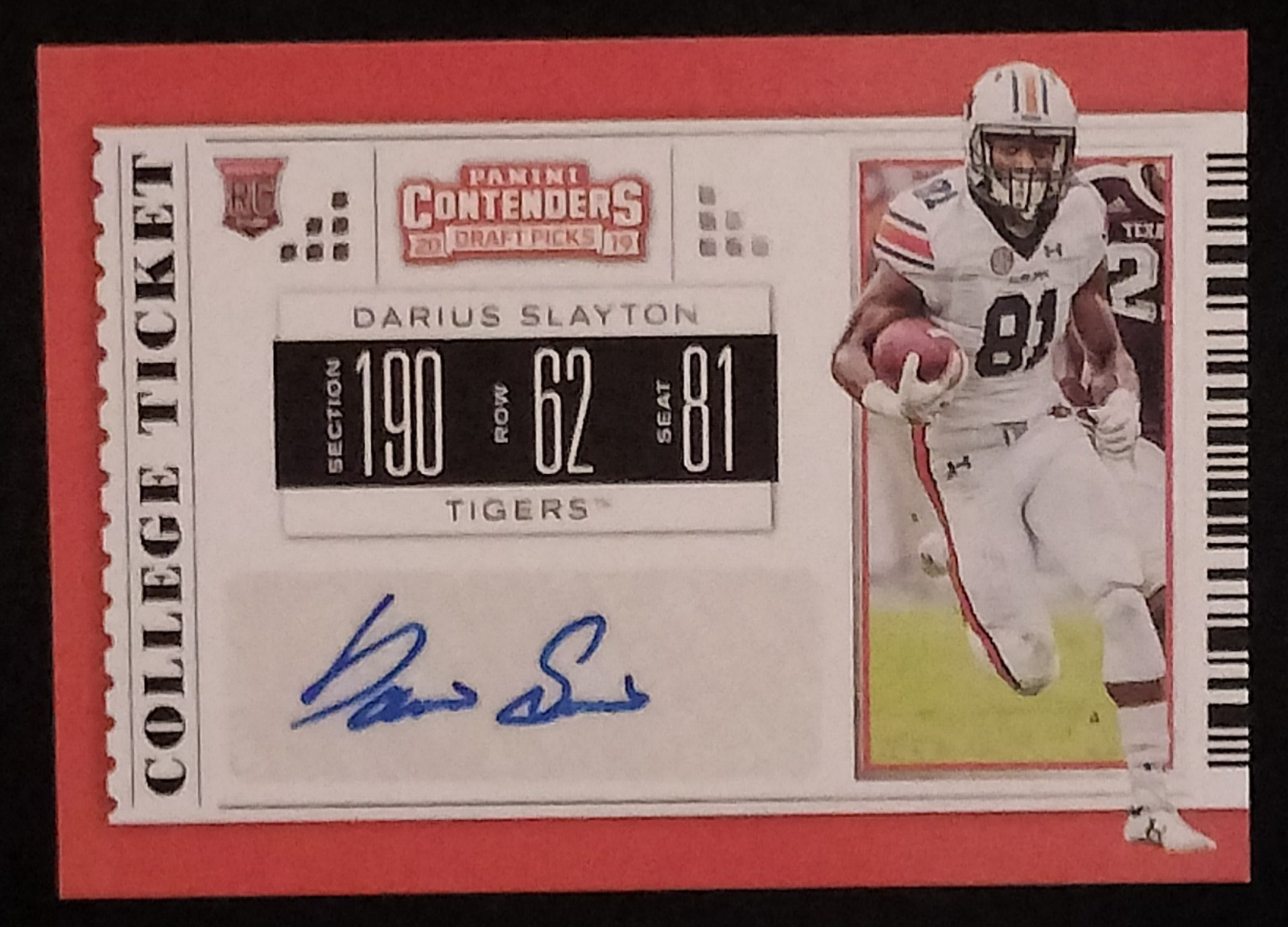 Darius Slayton Panini Contenders Draft Picks #282 College Ticket Autograph