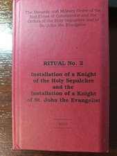 Ritual No.2 Red Cross of Constantine Military Order  Freemasonry masonic/720