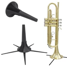 Trumpet Bracket Foldable Stand Orchestral Instruments Portable Support Holder