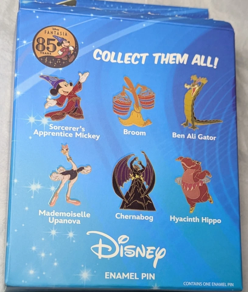 Prendedor Caja Ciega Personajes 85 Aniversario Disney Fantasía - Hechicero Mickey - Abierto Foto 4 de 4