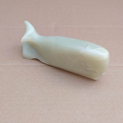 Speckstein Wal Walfisch Figuren Kristall Skulptur Kristall Deko Handarbeit Fisch