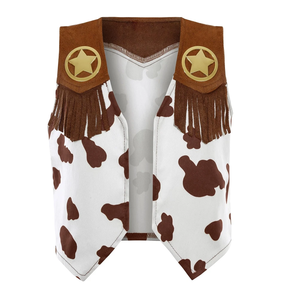 Disfraz de Vaquero para Niños Niños Niñas Conjunto Occidental Juegos con disfraces para Halloween Vestir 5-7... Foto 3 de 4