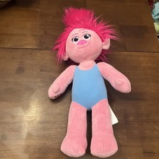 Build A Bear - Dreamworks Trolls Princess Poppy, 23  Plush Doll, Pink/Blue