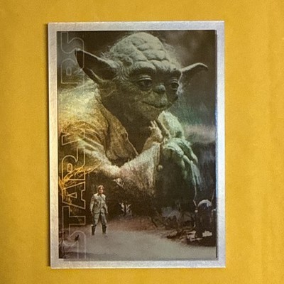2022 Topps Star Wars Masterwork Yoda Original Trilogy Posters Rainbow Foil #/299