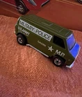 Hot Wheels Blackwall 1977 Khaki Kooler Military Police Super Van US Army Rare BW