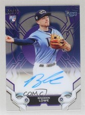 2019 Topps High Tek High Tek Auto Purple 20/99 Brandon Lowe #HTA-BL Auto 0it8