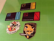 Metal Gear Solid PAL Key and Fox Hound - Set of 5 Stickers