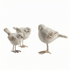 Bird Figurine Rustic Bird Statue Weathered for Shelf