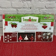 The Tree Box Decorative Christmas Tree Stand Cover Skirt Holiday Decor Cardboard