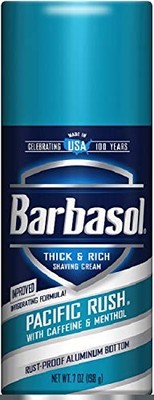 3 Pack Barbasol Shave Cream 7 Ounce (Pacific Rush)