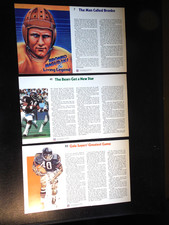 1977 Chicago Bears 3 RARE Bowmar cards Walter Payton Gale Sayers Bronko Nagurski