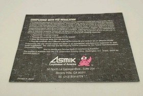 Conquest Of The Crystal Palace NES Game Manual & Sleeve Authentic Very Clean 