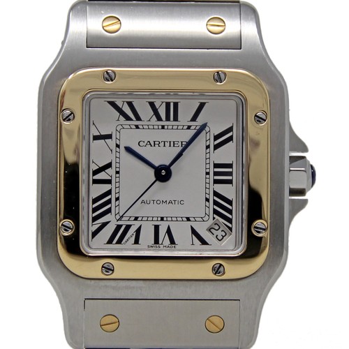 Cartier W20099C4 Santos Galbee 2823 32mm Steel & 18K Gold AUTO...