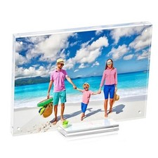 4x6 Magentic Acrylic Picture Frame, Clear Double Sided Frame with 4 x 6 in 1