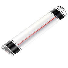Chunful 1 Pcs Magnifying Ruler with Guiding Line and Magnet, 9 Inch Red