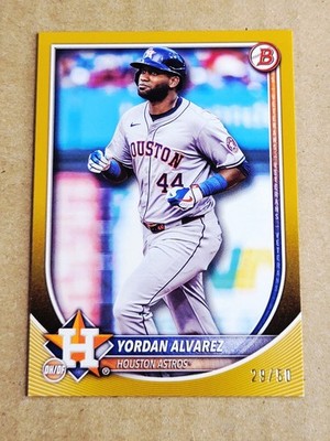 2025 Bowman Yordan Alvarez #25 Gold /50 Houston Astros SP