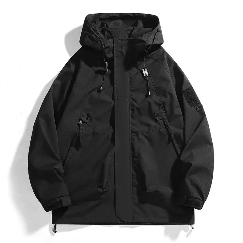 Ayrbao Unisex Waterproof Rain Jacket Lightweight Hooded Hiking Windbreaker - product detail image 1