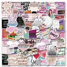 100pcs Cute Funny Smutty Book Stickers Vinyl Sticker Pack S