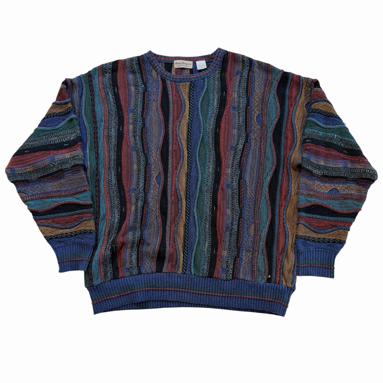 Vintage Norm Thompson COOGI Style Colorful Sweater L