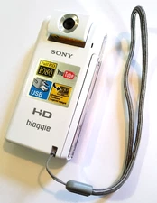 FAULTY HD Bloggie MHS-PM5 White Digital Video Camera Camcorder w/ Battery