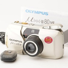 Olympus mju II 80 VF Gold 38-80mm Film Camera Tested Remote and Manual
