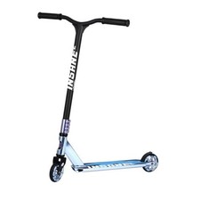 Pro Stunt Kick Scooter with Freestyle BMX Handlebars with 110mm Sapphire Blue