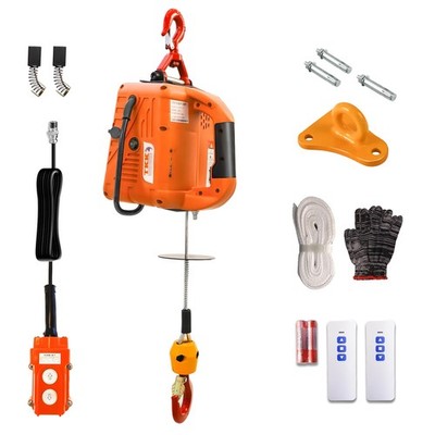3in1 Electric Hoist Winch 1500W 1100lb Portable