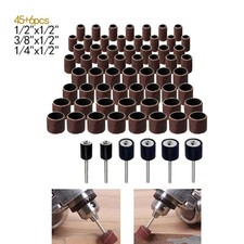 51er Pack Schleiftrommel Rotationswerkzeug Gummidorn B&auml;nder H&uuml;lsen Kit 1/8 Zol
