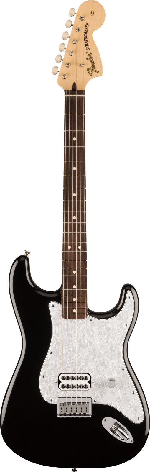 Fender Limited Edition Tom DeLonge Stratocaster Electric Guitar, Black, RW (NEW)