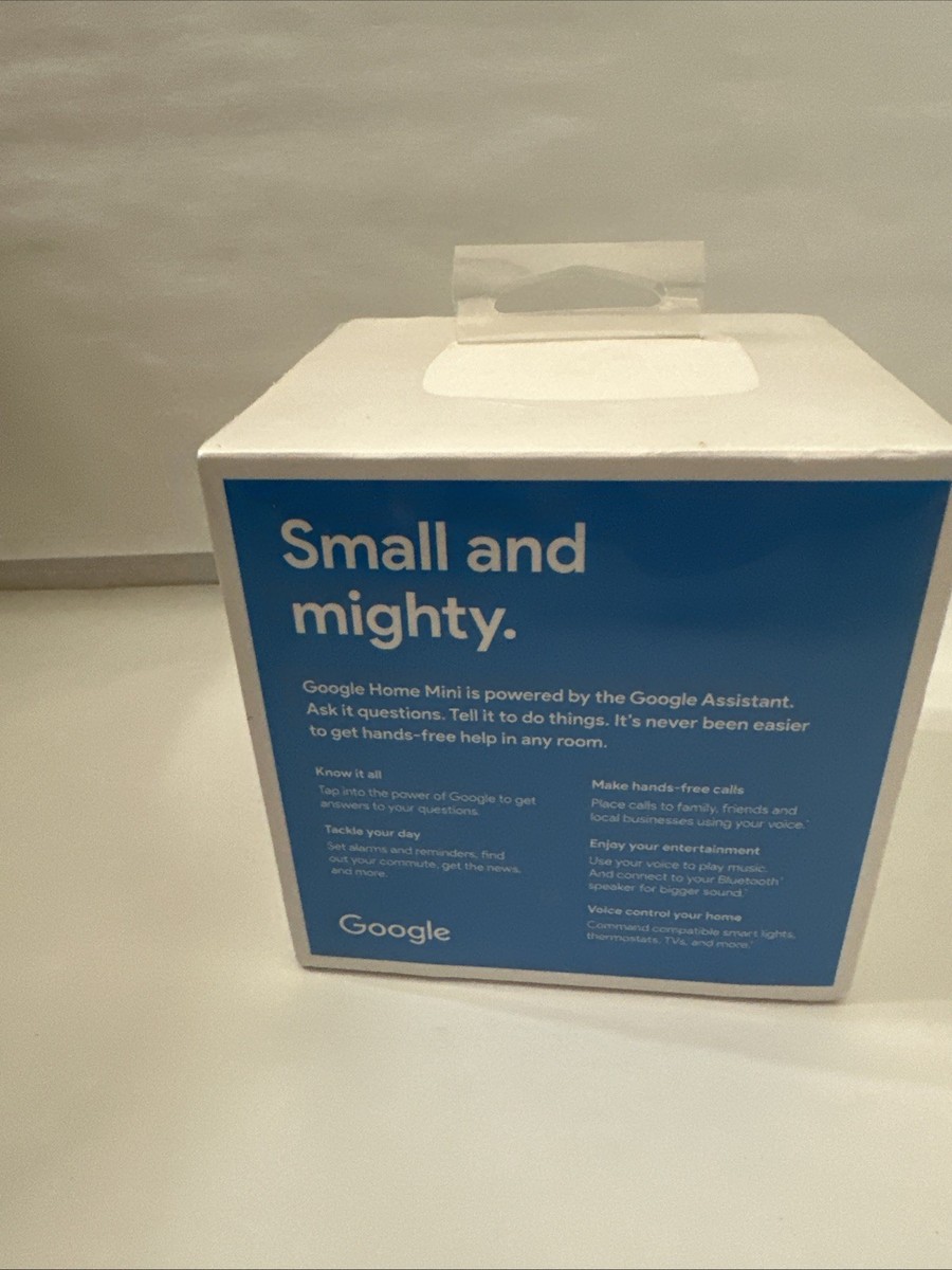 Google Home Mini Smart Speaker with Google Assistant Chalk