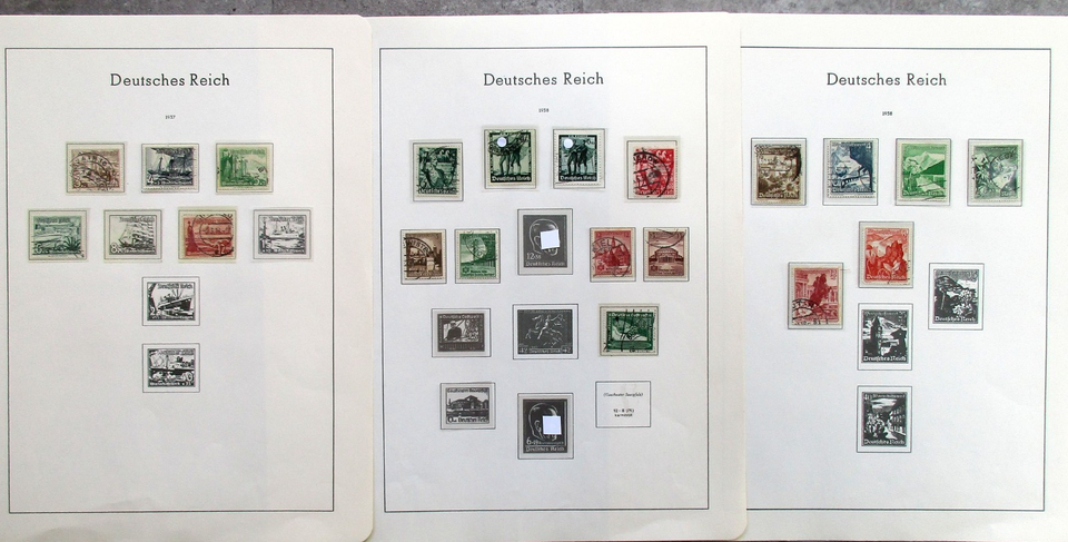 Deutsches Reich Briefmarken-Sammlung in Schwaneberger-Vordruckalbum ...