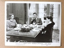 Errol Flynn Barbara Stanwyck Geraldine Brooks orig film noir photo 1947 Cry Wolf