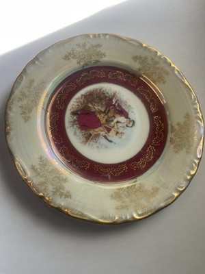 Vintage Serving Plate 7'' YAMASEN GOLD COLLECTION 24CT Gold Plated Made in Japan