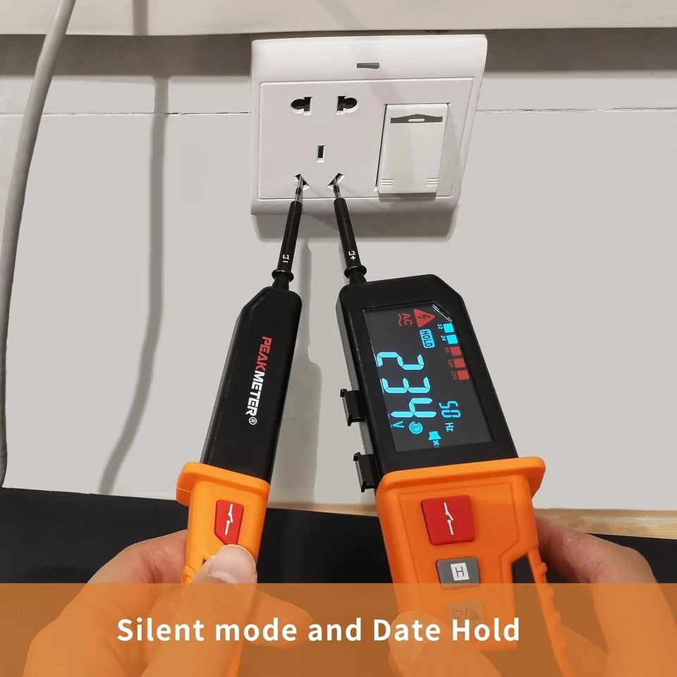 Testeur tension,continuité,fréquence, plage auto 12V~1500V, IP65, PM8200B - Photo 2/4