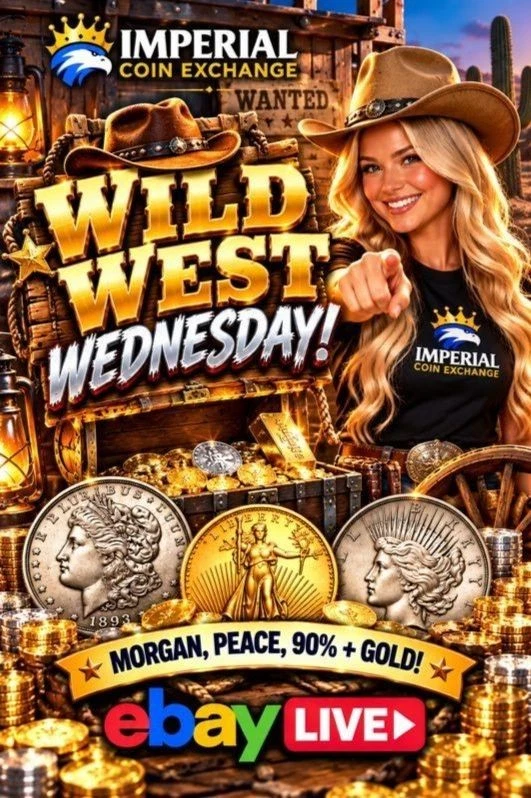 eBay Live Imperial Coin's Wild West Wednesday! Morgan, Peace, 90% + Gold