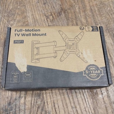 PIPISHELL PISF1 FULL MOTION TV WALL MOUNT FOR 13-42 INCH SCREENS UP TO 44 LBS